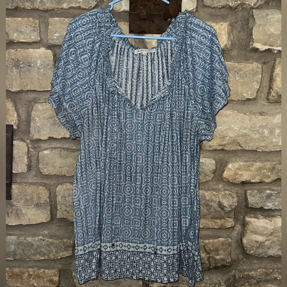 Rose and Olive blouse 3x